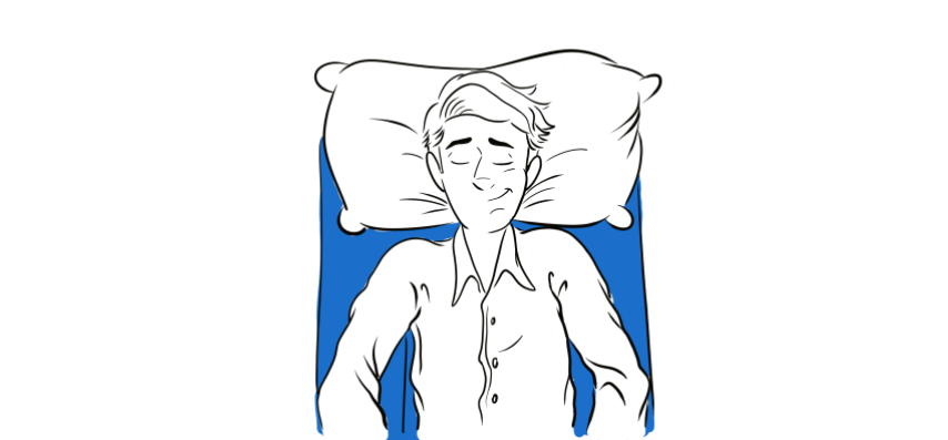 Patient sleeping comfortably in Maximally Loose Packed Position using Restore You shoulder surgery recovery support